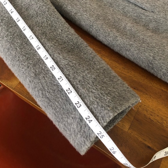 Cole Haan gray alpaca wool blend hooded coat - Picture 6 of 7